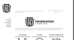 Desktop Screenshot of preservationstudios.com