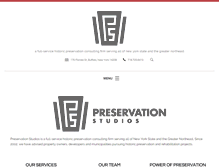 Tablet Screenshot of preservationstudios.com